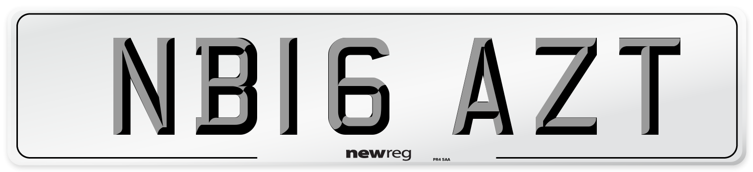 NB16 AZT Number Plate from New Reg